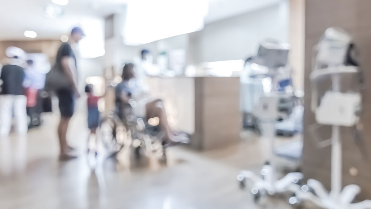 Blurred background abstract hospital or clinic